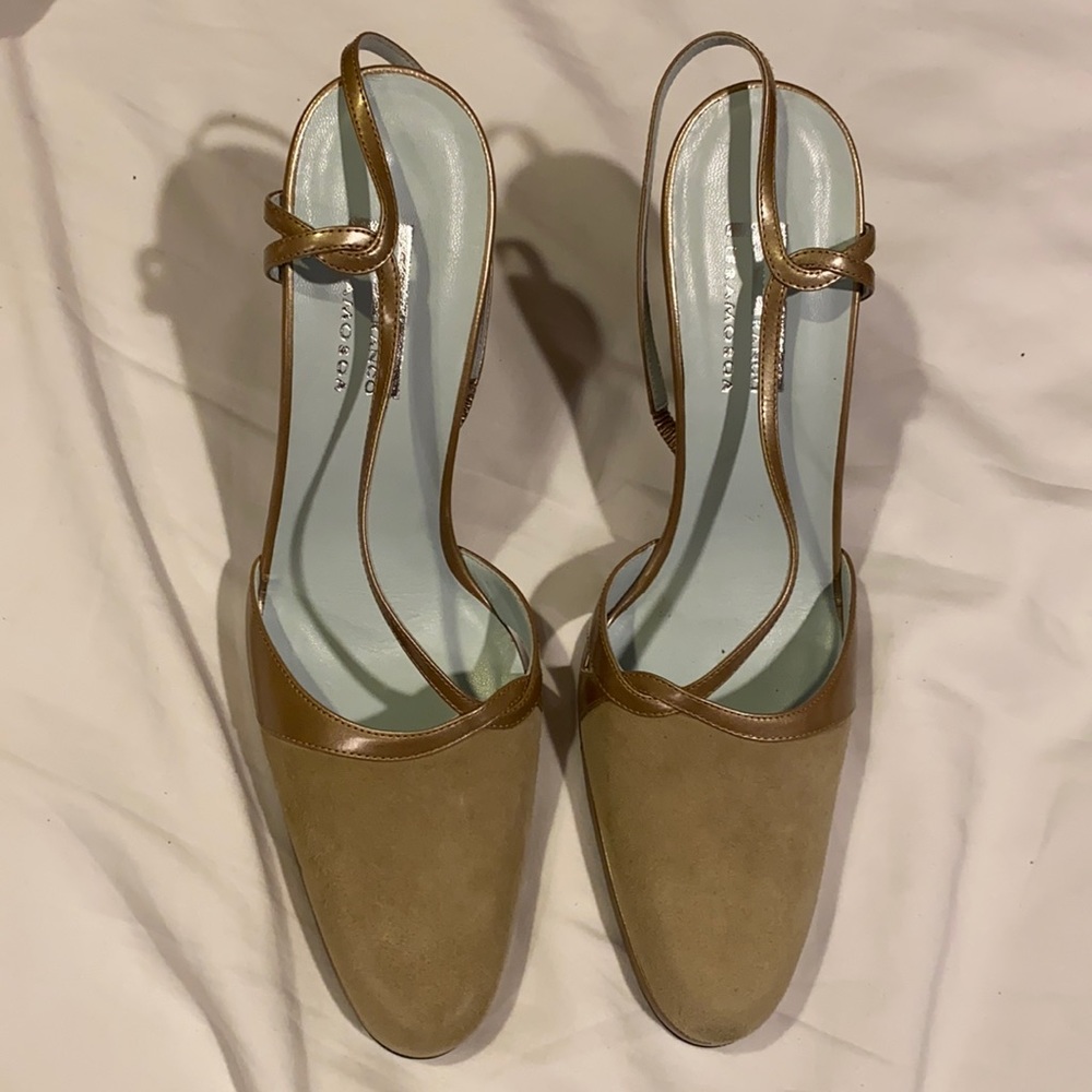 Brand : Franco FieraMosca, size 71/2, suede light brown
